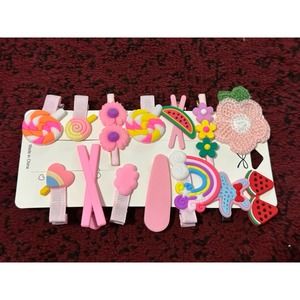 Girls pink hairpins different  design